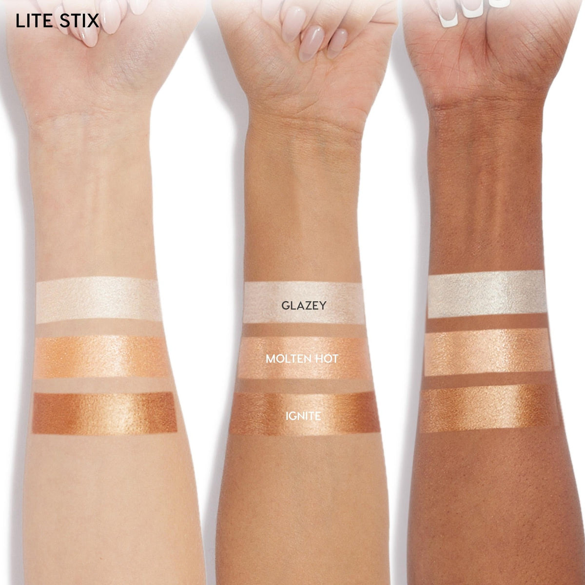 Cream Highlighter Stick for Face & Makeup - Glazey Finish, 0.33 oz