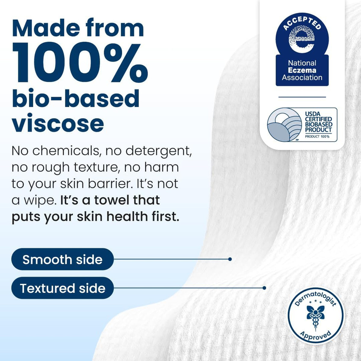 Disposable Face Towels Biobased Makeup Remover Wipes for Sensitive Skin