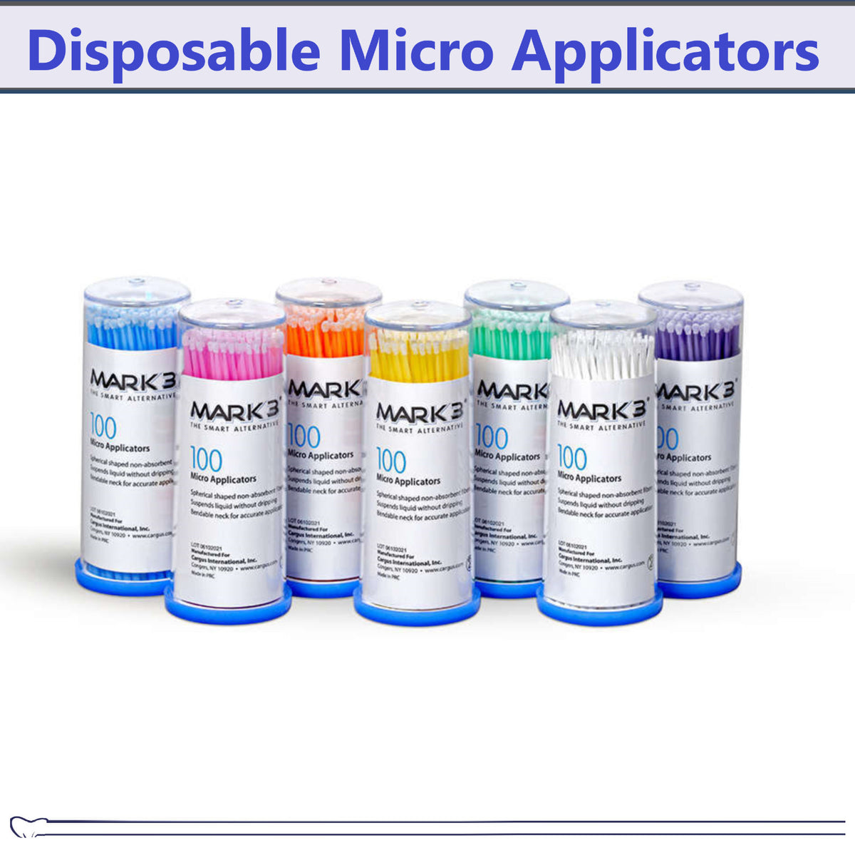 Microbrush Applicator Tips - Disposable Dental Micro Applicators for Precision Use