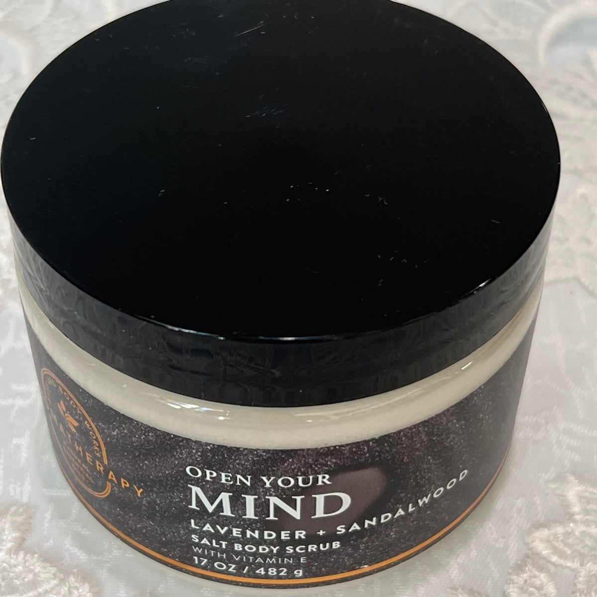 Bath & Body Works Aromatherapy Salt Scrub 17 oz With Vitamin E You
