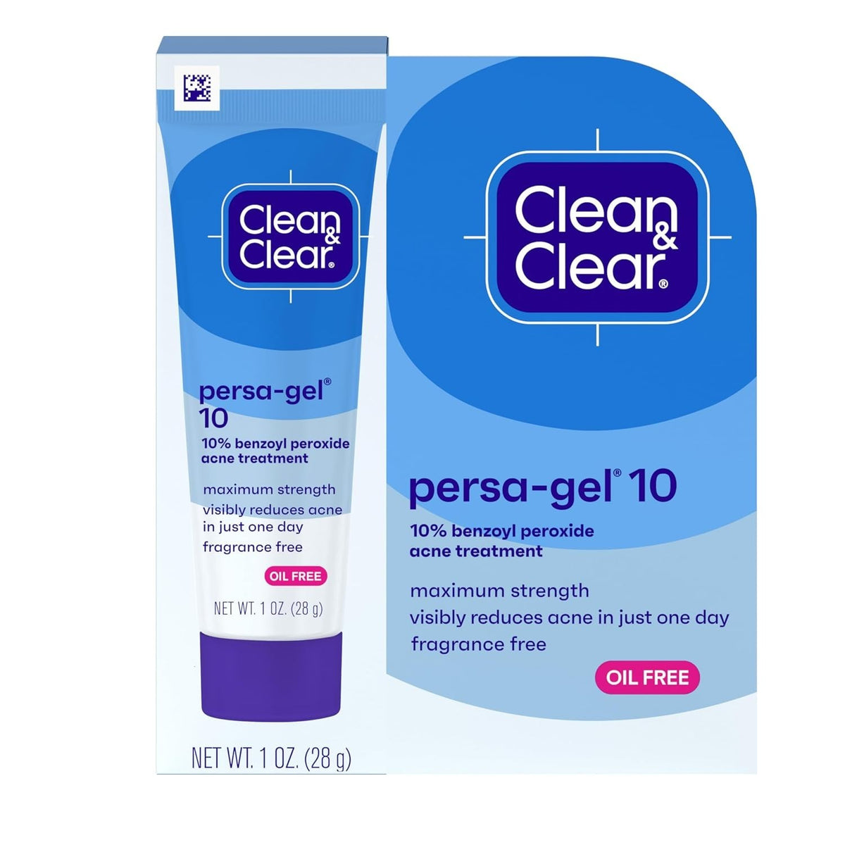 Maximum Strength 10% Benzoyl Peroxide Acne Spot Treatment Gel Fragrance-Free