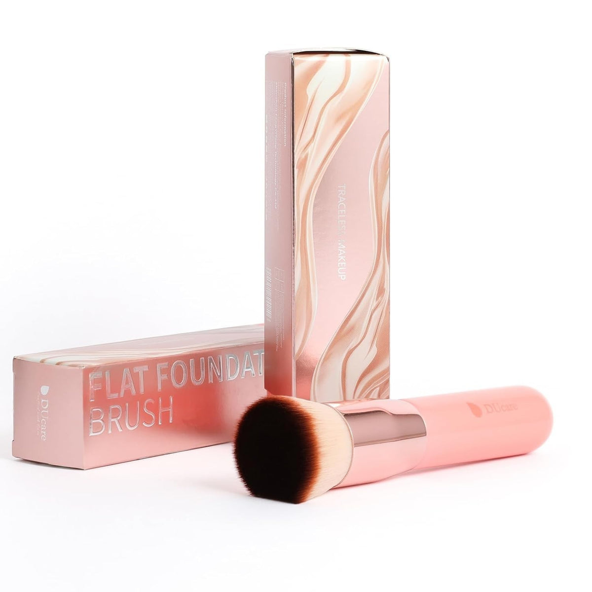 Flat Top Kabuki Foundation Brush for Flawless Makeup Blending - Dense Synthetic Bristles