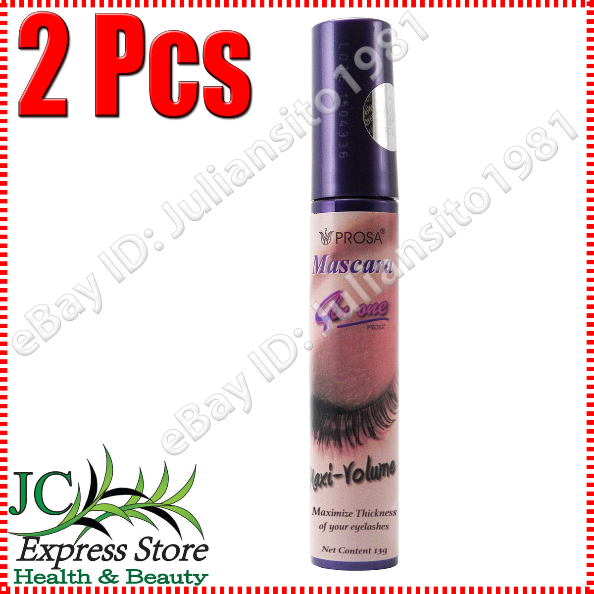 4-in-1 Maxi Volume Black Mascara for Eyelashes - Prosa
