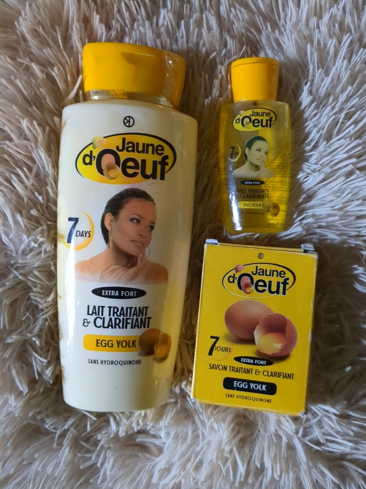 Egg Yolk Body Milk & Serum Set - Clarifying Moisturizer with Soap, 450ml