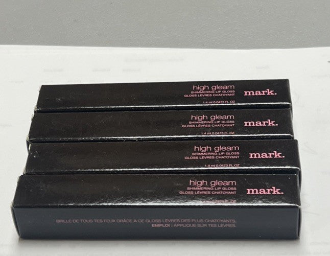Lot of 4 Shimmering Lip Glosses - High Gleam Lip Makeup by Avon