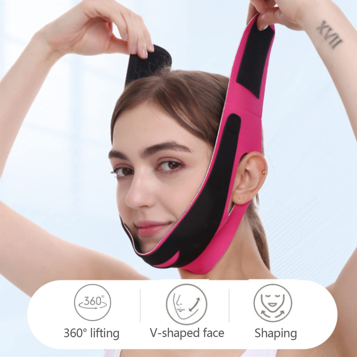 Elastic Face Lifting Belt for V Line Slimming and Double Chin Reduction