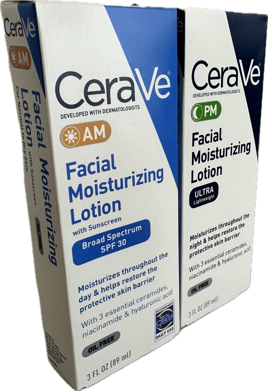 Facial Moisturizing Lotion AM/PM Dual Pack 3 FL OZ Each