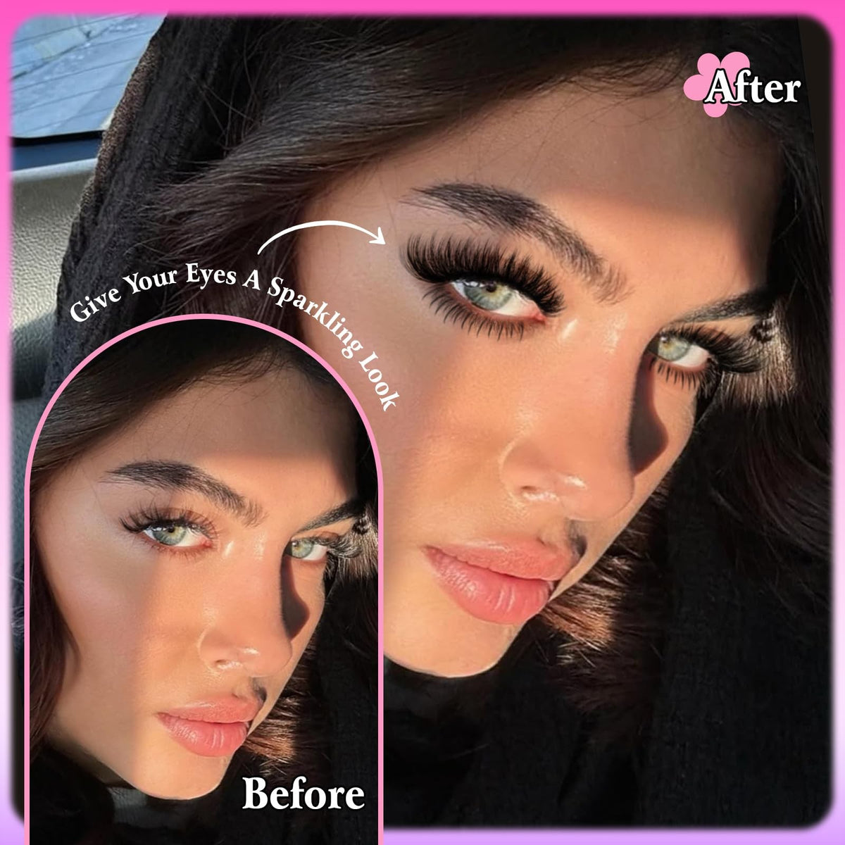 Bottom Lash Extension Clusters 552pcs Natural False Eyelashes for Lower Lids