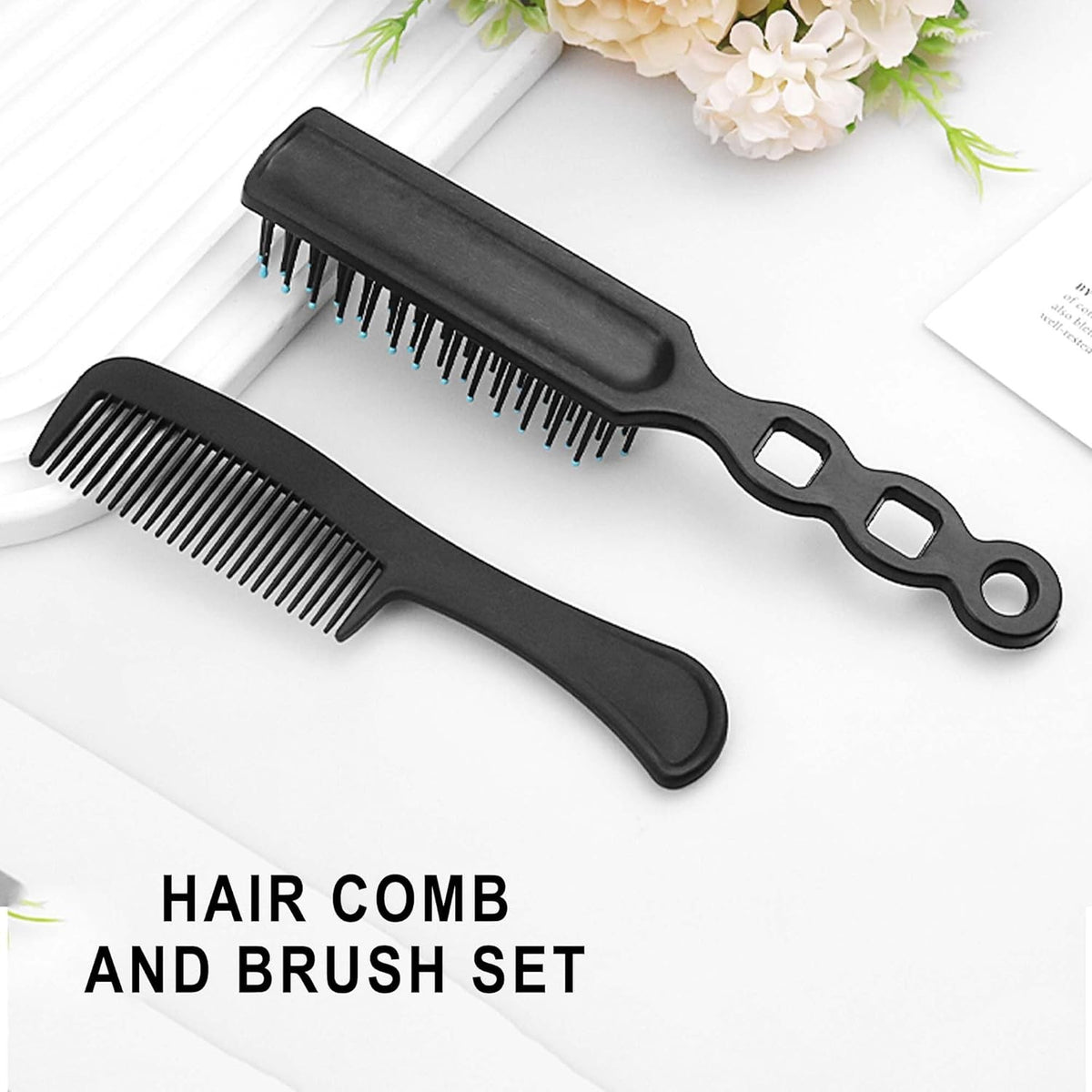 Bulk Hair Brush and Comb Set - 100 Pcs for Homeless Care, Travel & Donations