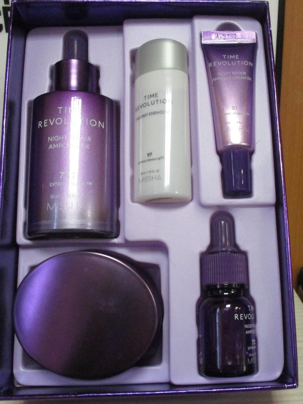 Night Repair Ampoule and Cream Gift Set - Anti-Aging Skincare for Radiance