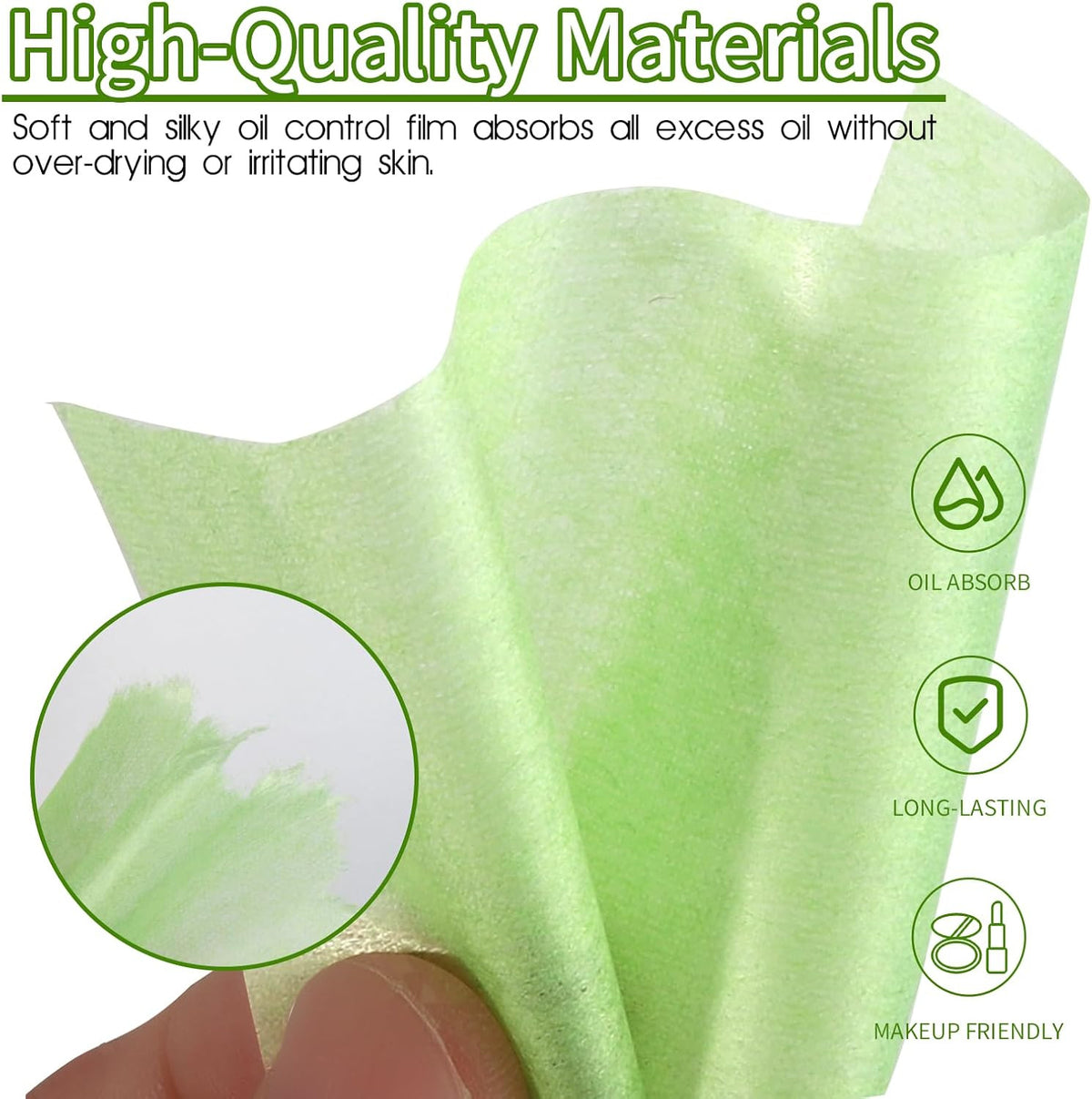 Oil Absorbing Blotting Paper Sheets for Oily Skin, 300 Pack