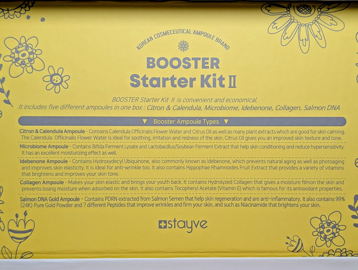 Korean Ampoule Starter Kit - 12-Piece Skincare Set with Collagen & Gold Ampoules