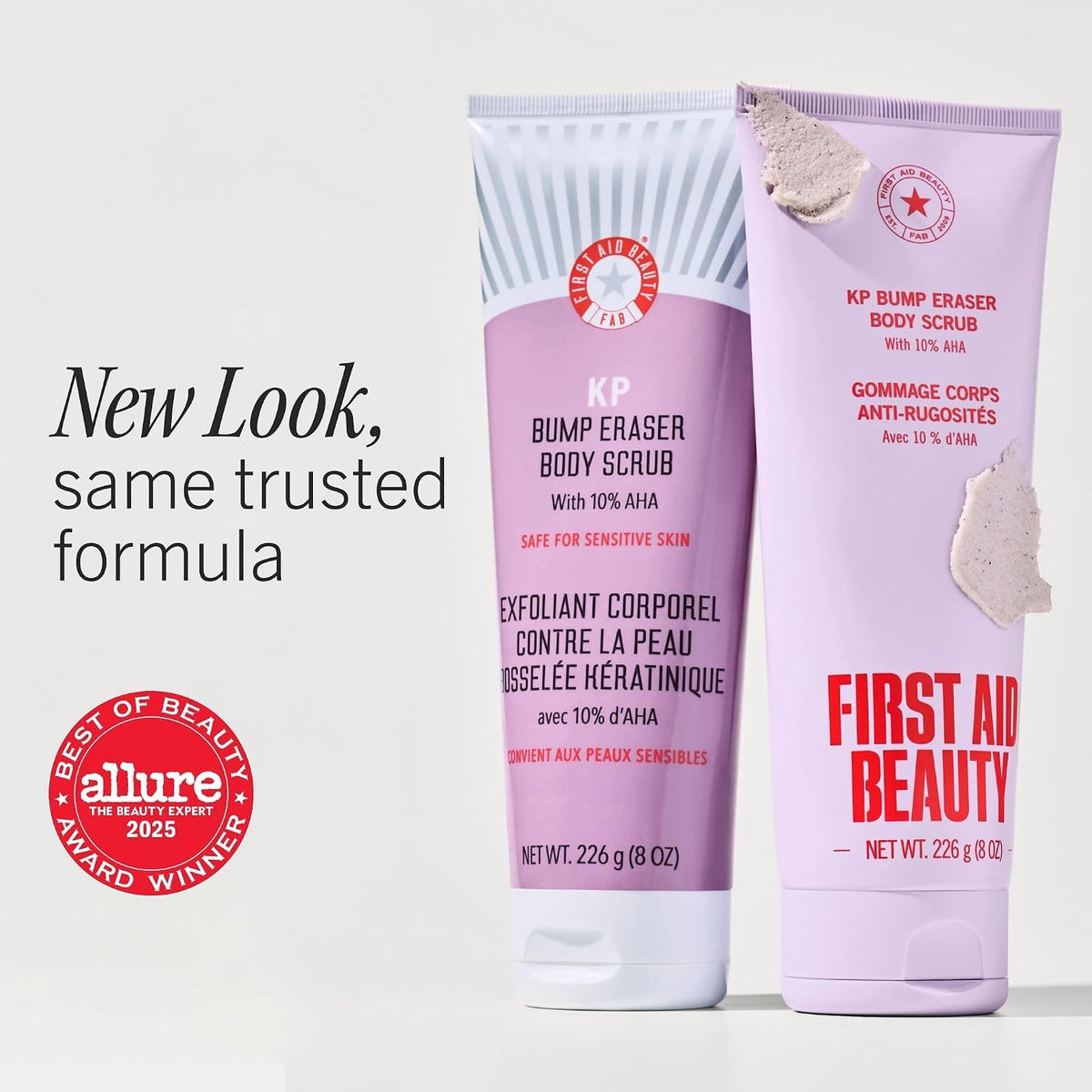 First Aid Beauty KP Bump Eraser Body Scrub with 10% AHA 2oz -3 Pack