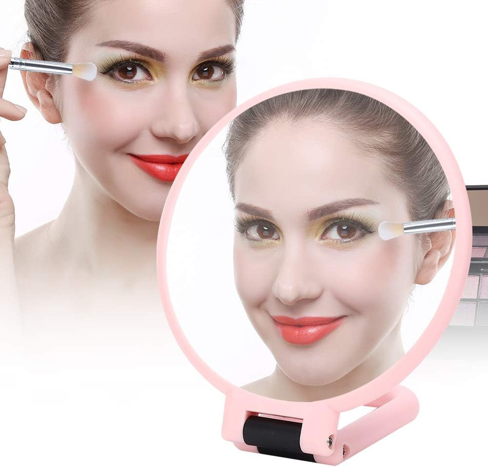 Portable Travel Mirror with 5X Magnification - Folding Cosmetic Mirror for Makeup