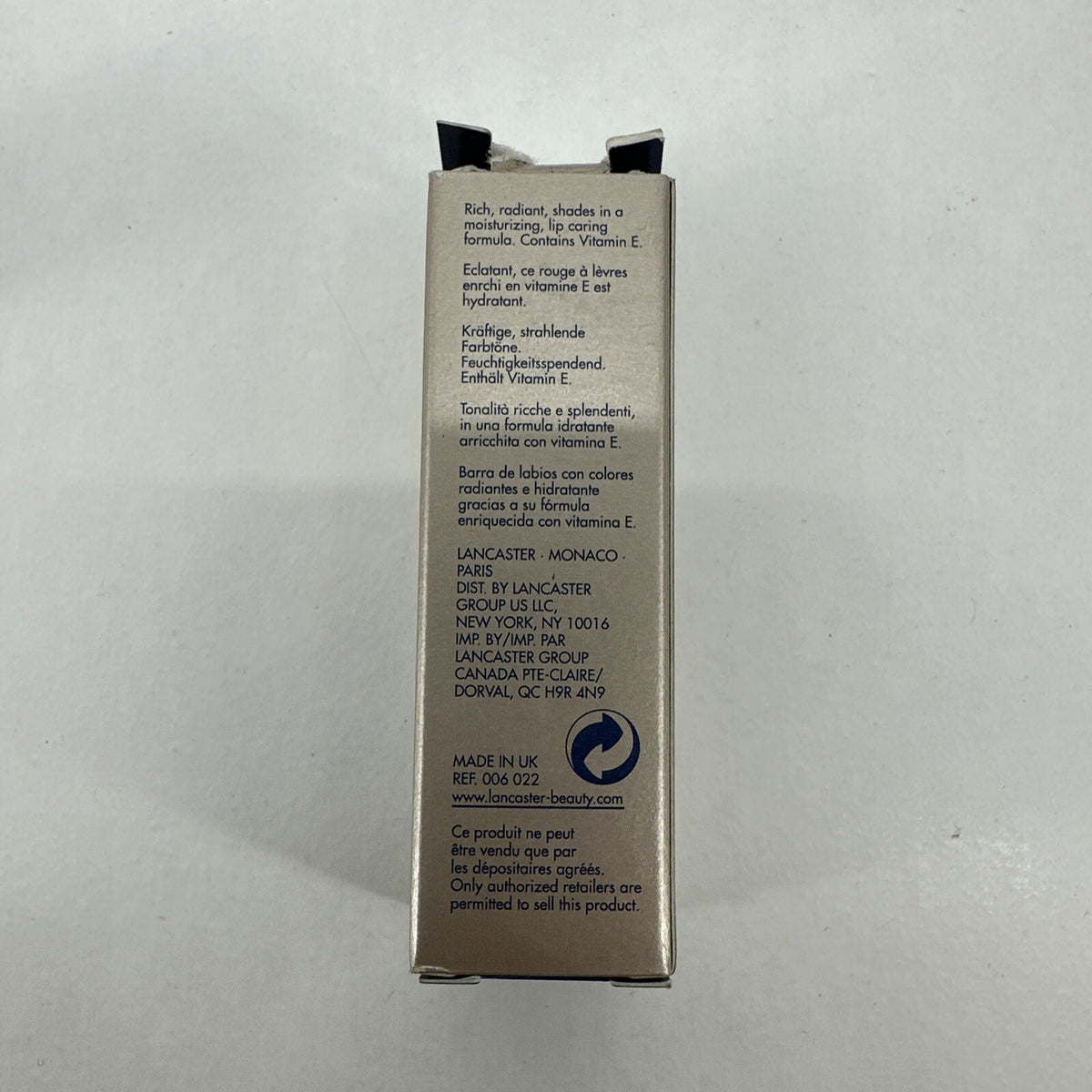 Vintage Lancaster CD50 Moisture-Enhancing Lipstick Rouge Shimmer - New Old Stock