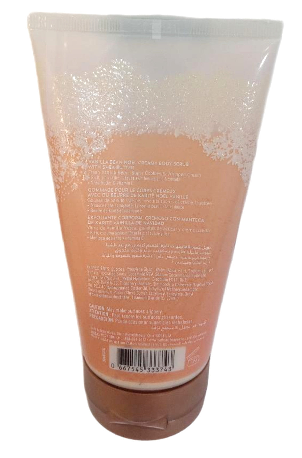 Bath & Body Works Creamy Scrub Vanilla Bean Noel 8 Oz Unboxed