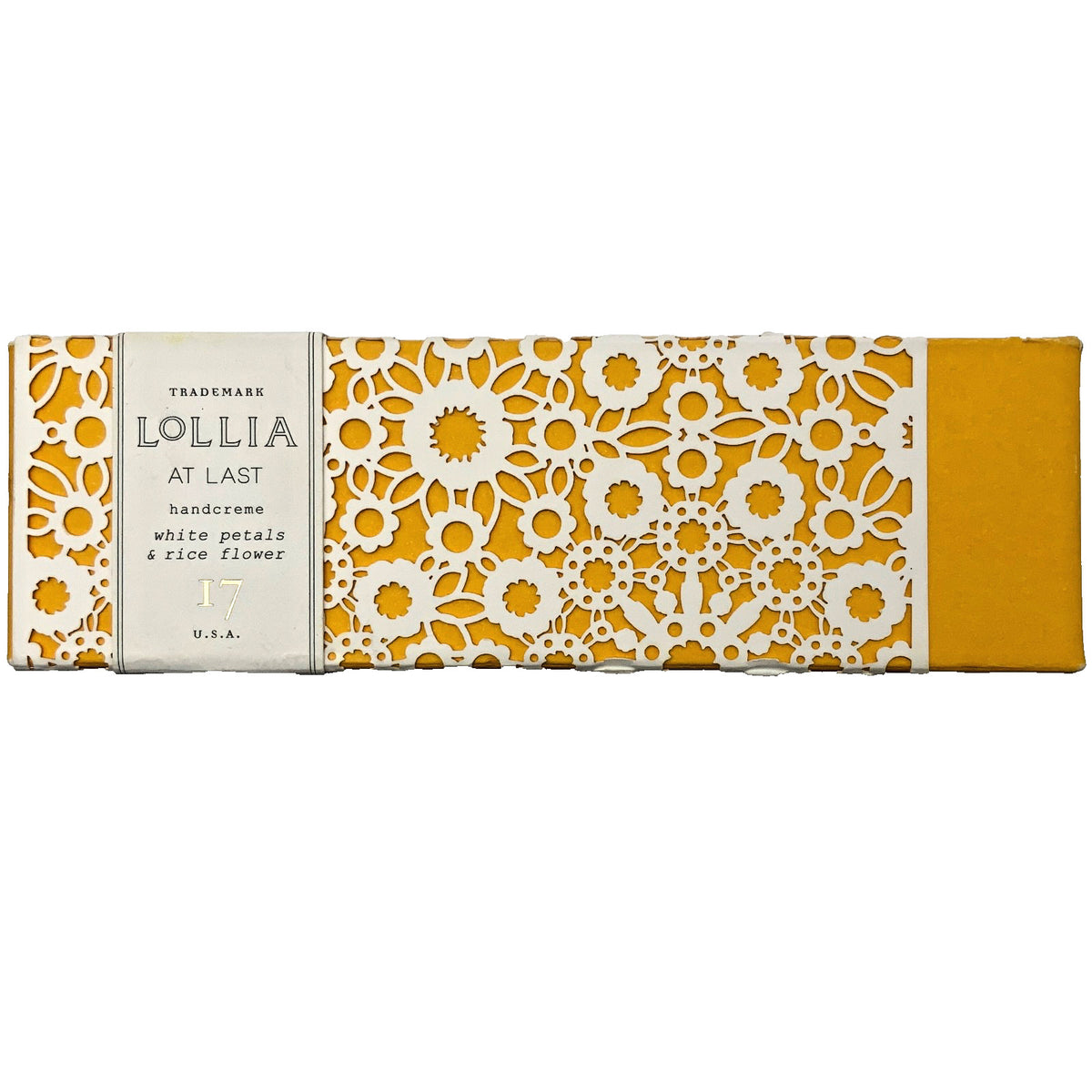 Lollia At Last Hand Cream #17 White Petals Rice Flower 4oz Moisturizer
