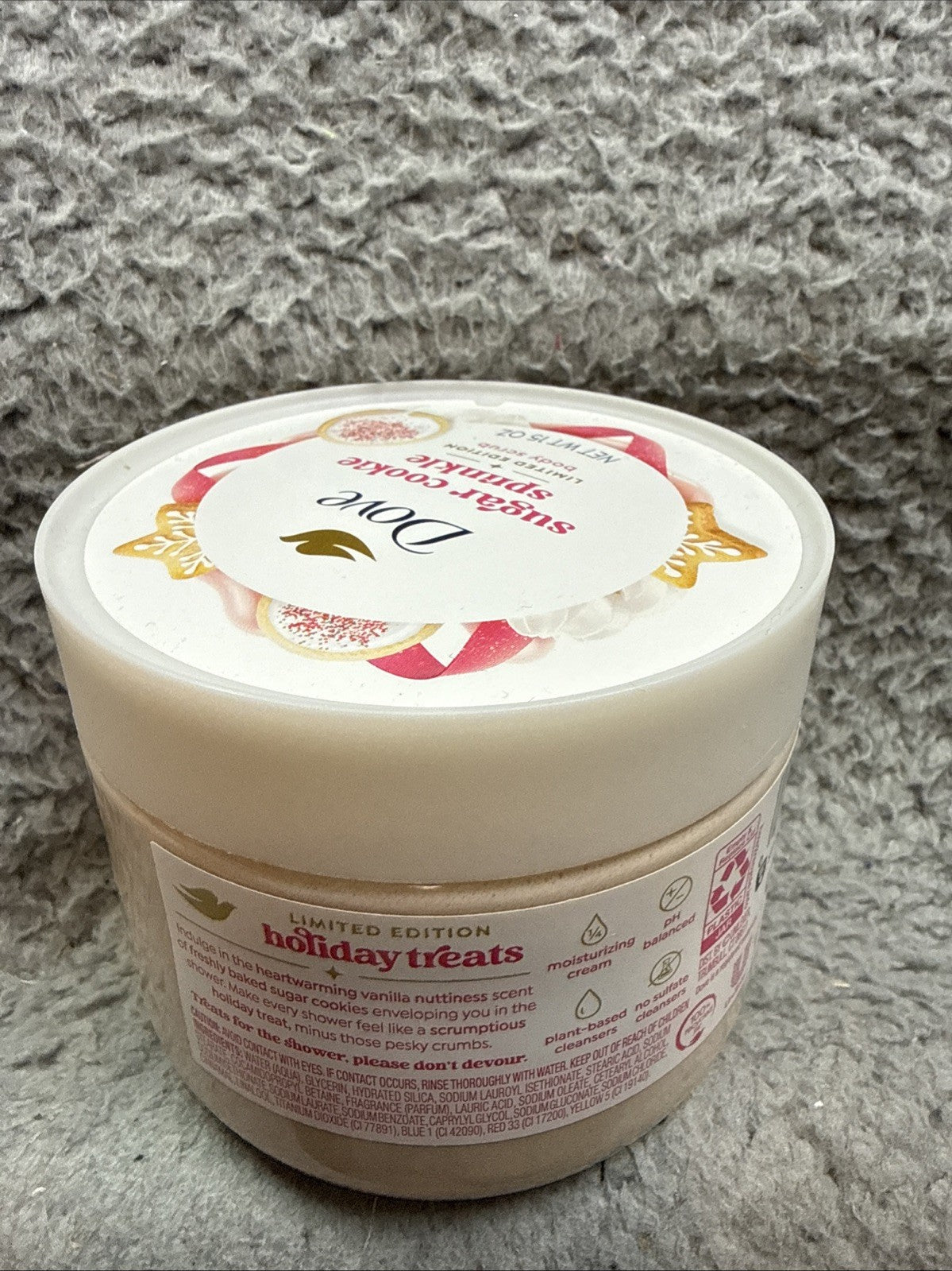 Dove Limited Edition Holiday Treat Body Scrub Sugar Cookie,