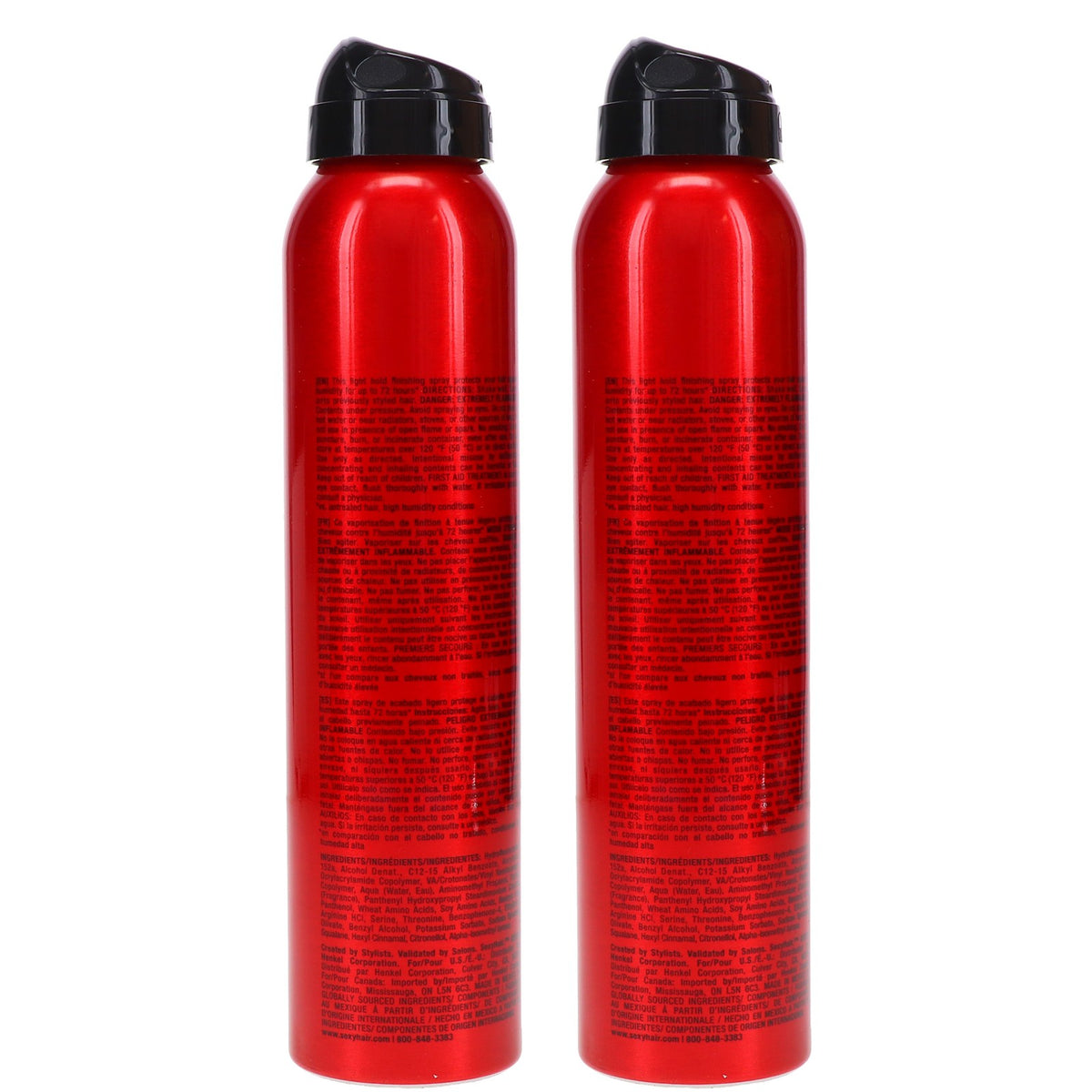 Weatherproof Hair Spray 5 oz - Humidity-Resistant Finishing Spray - 2 Pack