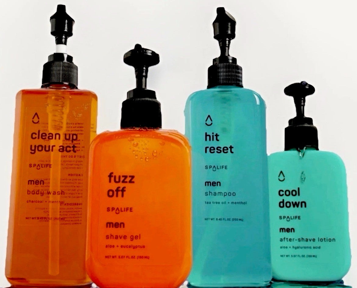 Men’s Grooming Kit with Aloe Vera - Shaving, Body Wash, Shampoo & Aftershave
