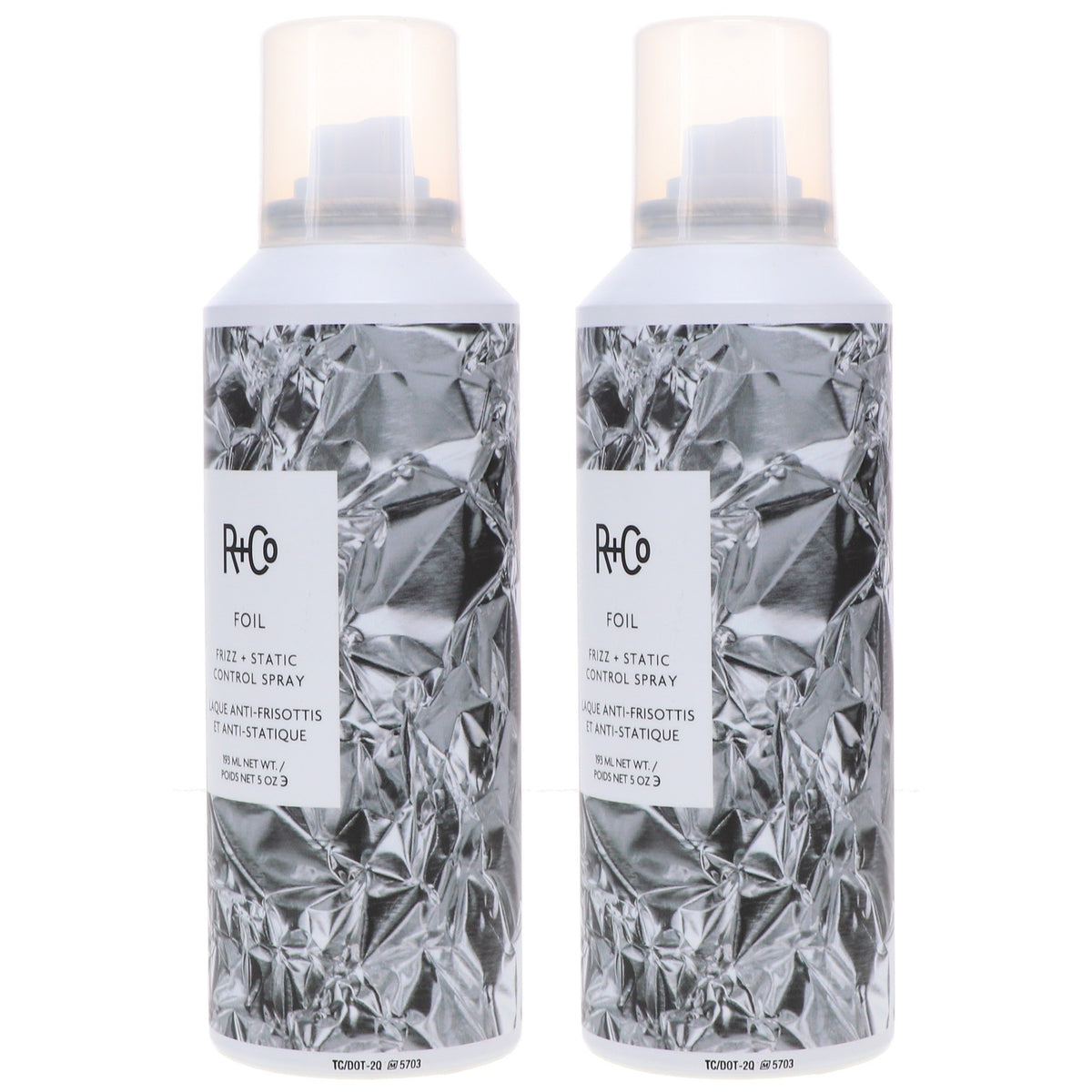 Frizz and Static Control Hair Spray 5 oz - 2 Pack for Shine & UV Protection