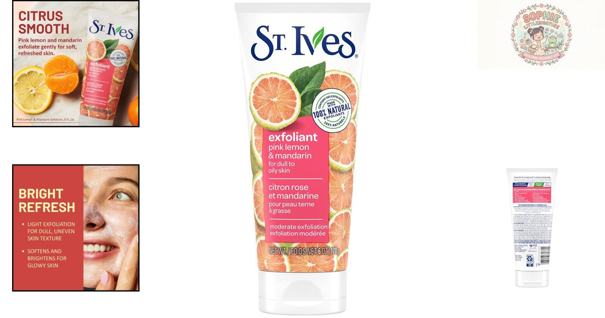 All-Natural Face Scrub Pink Lemon & Mandarin Paraben-Free 5.07Oz