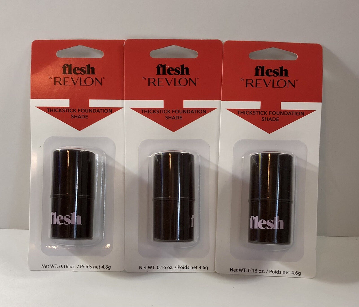 Revlon Flesh Concealer Foundation Sticks #40 Espresso Set of 3