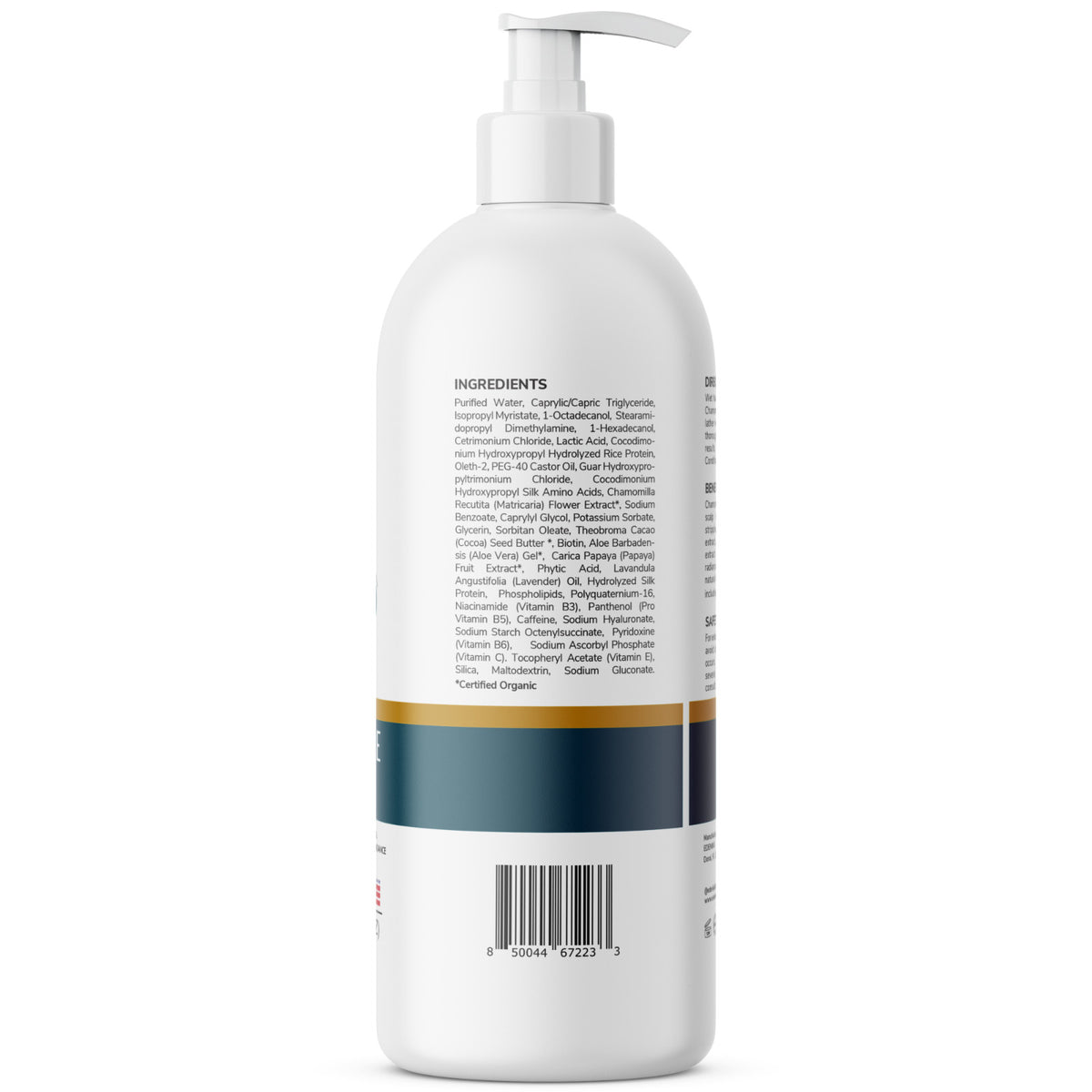 Vegan Chamomile Shampoo with Cocoa Butter & Aloe Vera - Hydrating 16 oz