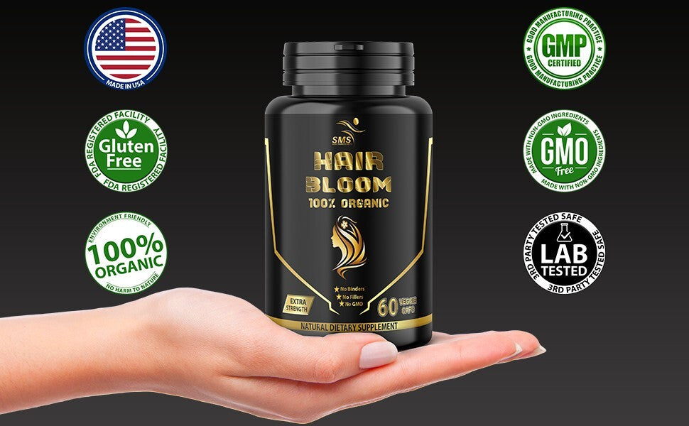 Hair Growth Supplement Natural Herbal Blend 60 Capsules