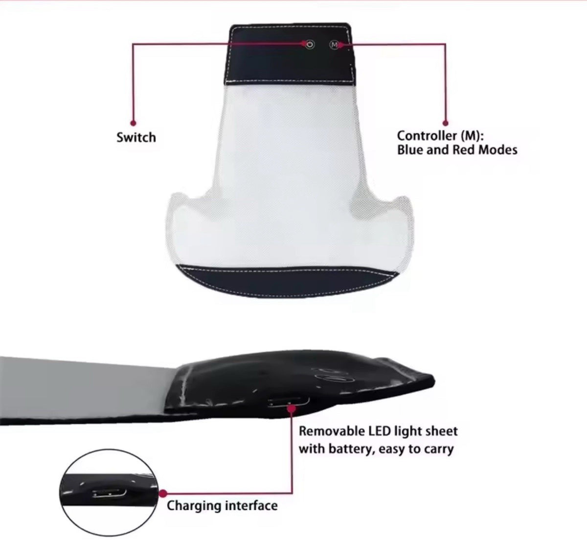 Red Light Therapy Hat with LED Scalp Treatment Insert