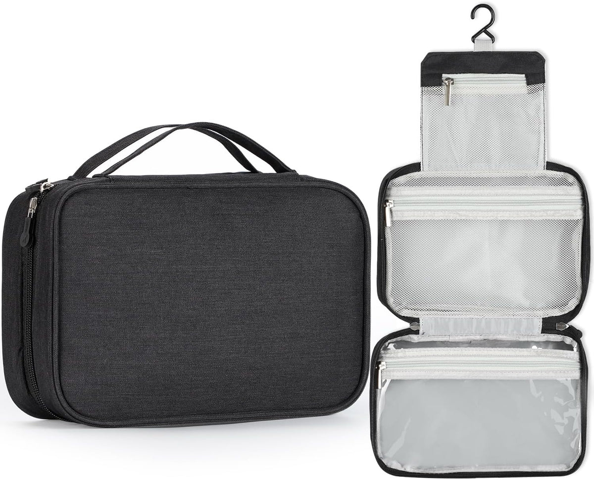 Waterproof Travel Toiletry Bag for Men & Women - Compact Hanging Organizer