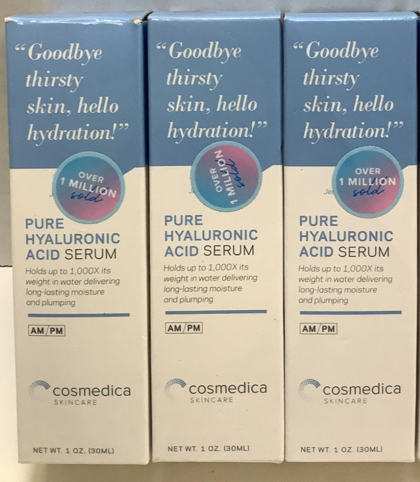 Hyaluronic Acid Serum 1oz - Pack of 3 for Hydrating Skin Care