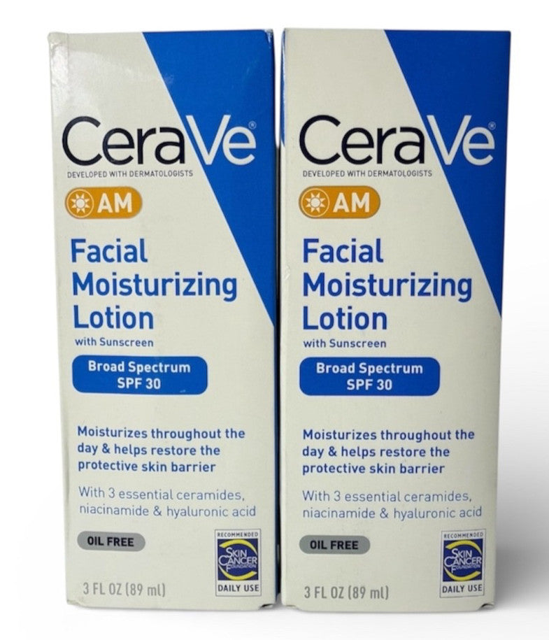 AM Facial Moisturizing Lotion SPF 30 - 2 Pack, 3 oz