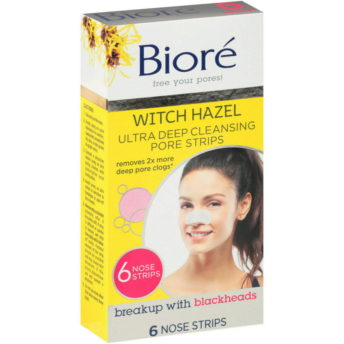 Bioré Deep Cleansing Pore Strips Nose - 6 Pack