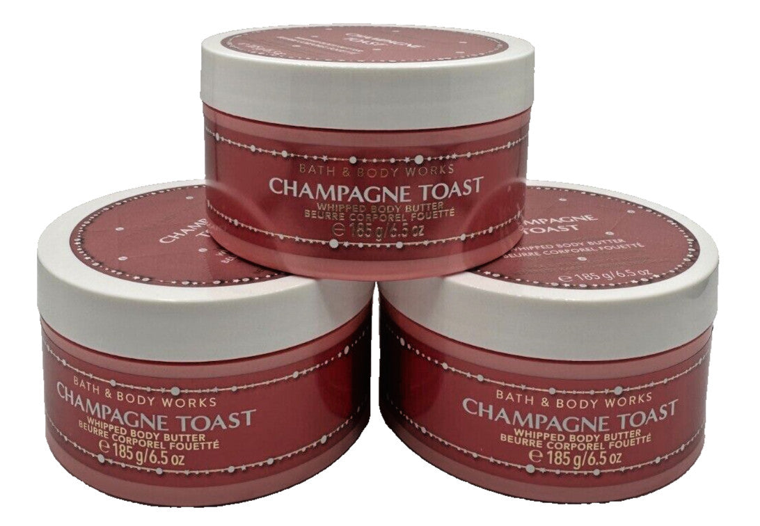 Champagne Toast Whipped Body Butter 6.5 oz, Set of 3