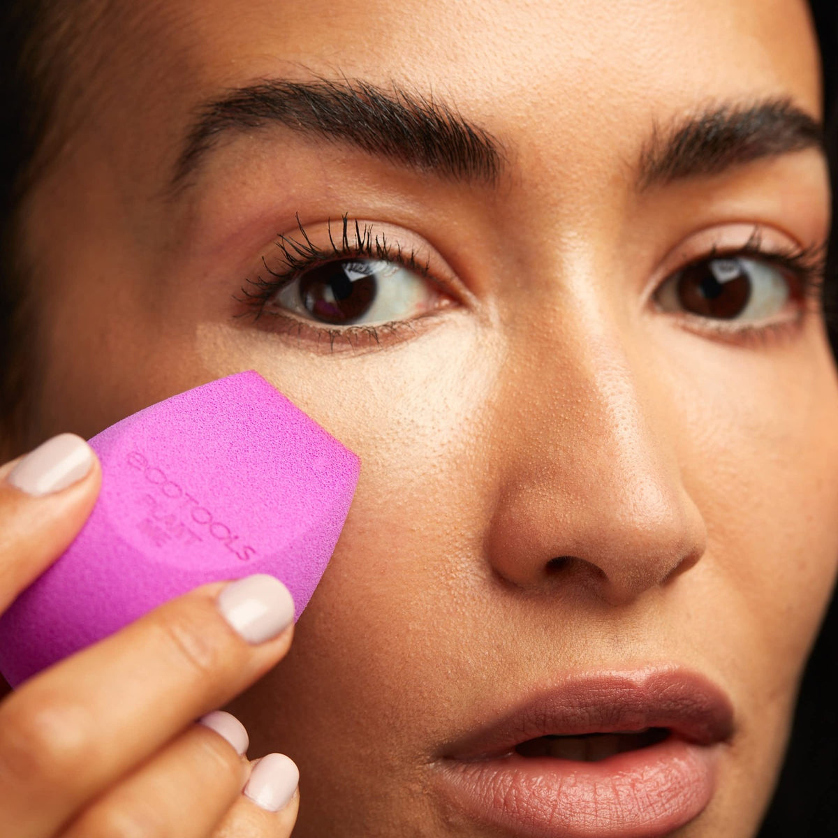 EcoTools Bioblender Makeup Sponge Duo - Compostable, Vegan & Cruelty-Free, Purple