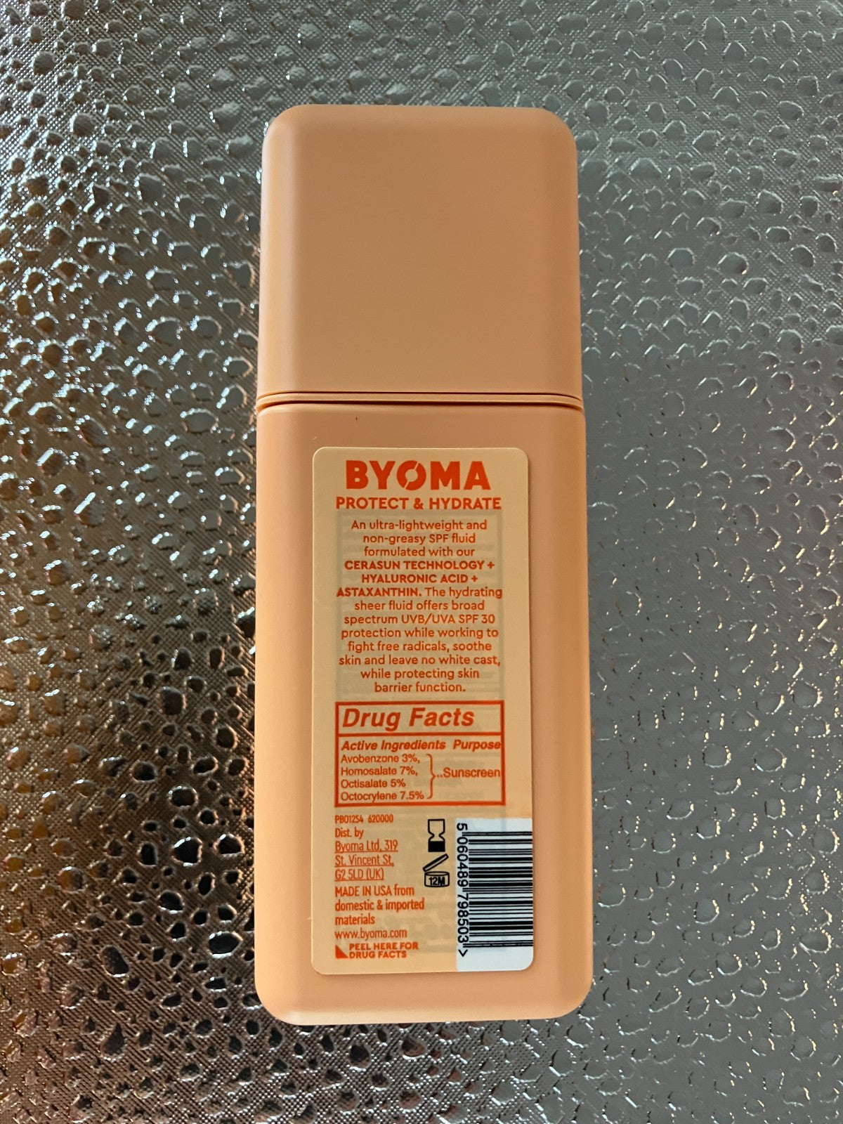 Byoma SPF 30 Sunscreen Broad Spectrum UVA/UVB Face Fluid