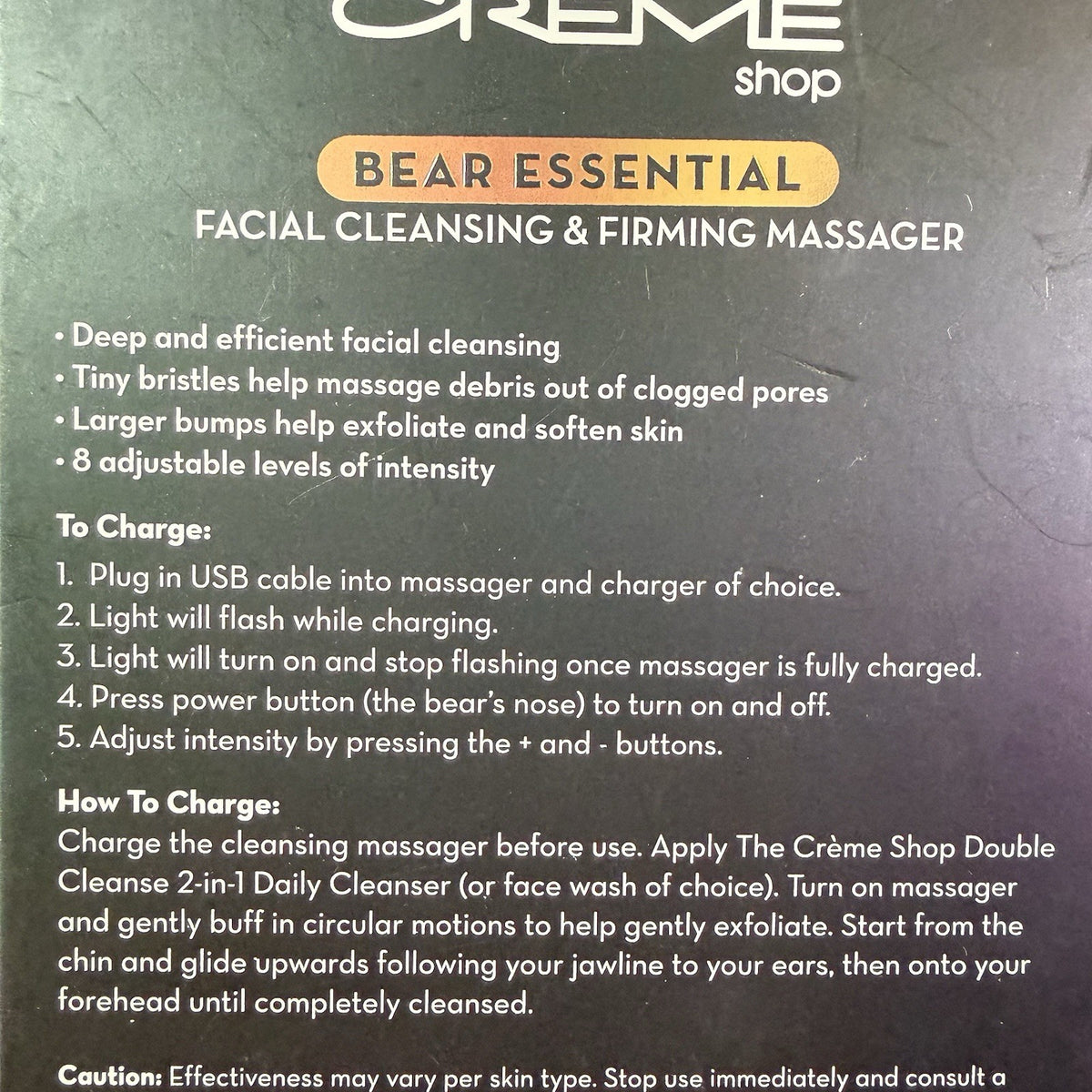 Facial Cleansing & Firming Massager - Pink, USB Rechargeable, Bear-Shaped