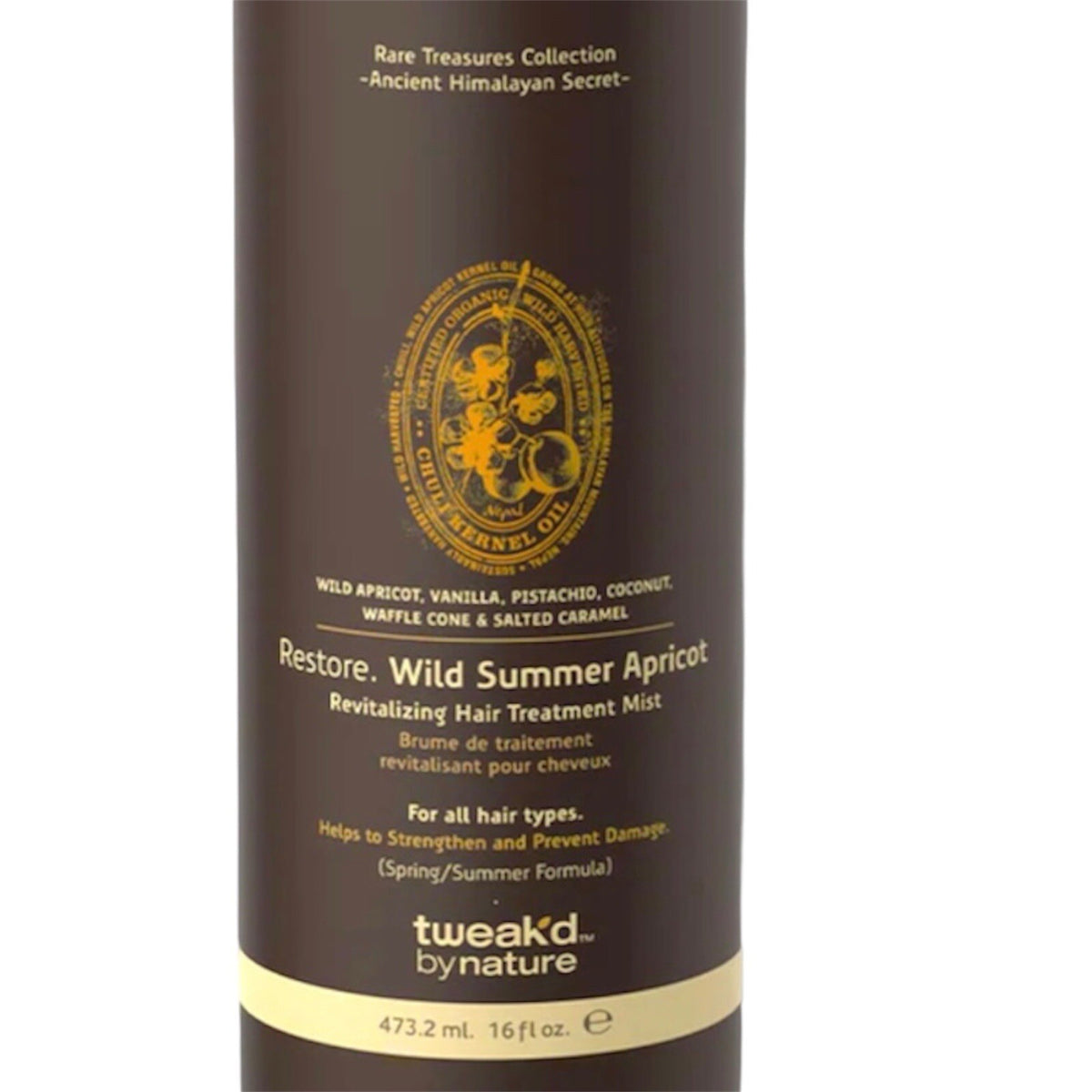 Wild Summer Apricot Hair Treatment Mist - Revitalizing Leave-In Spray, 16oz, Pack of 2