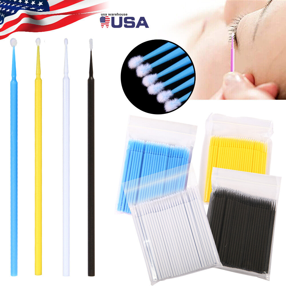 Disposable Micro Brush Applicators for Dental and Makeup Use - 400 Pack
