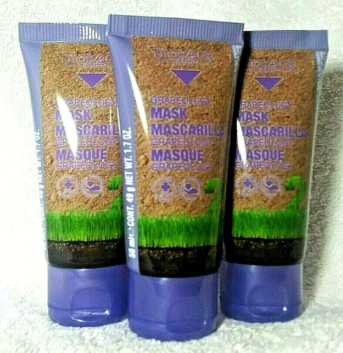 Salerm Biokera Grapeology Hair Mask Set - 3 x 50ml for Hair Care & Strengthening