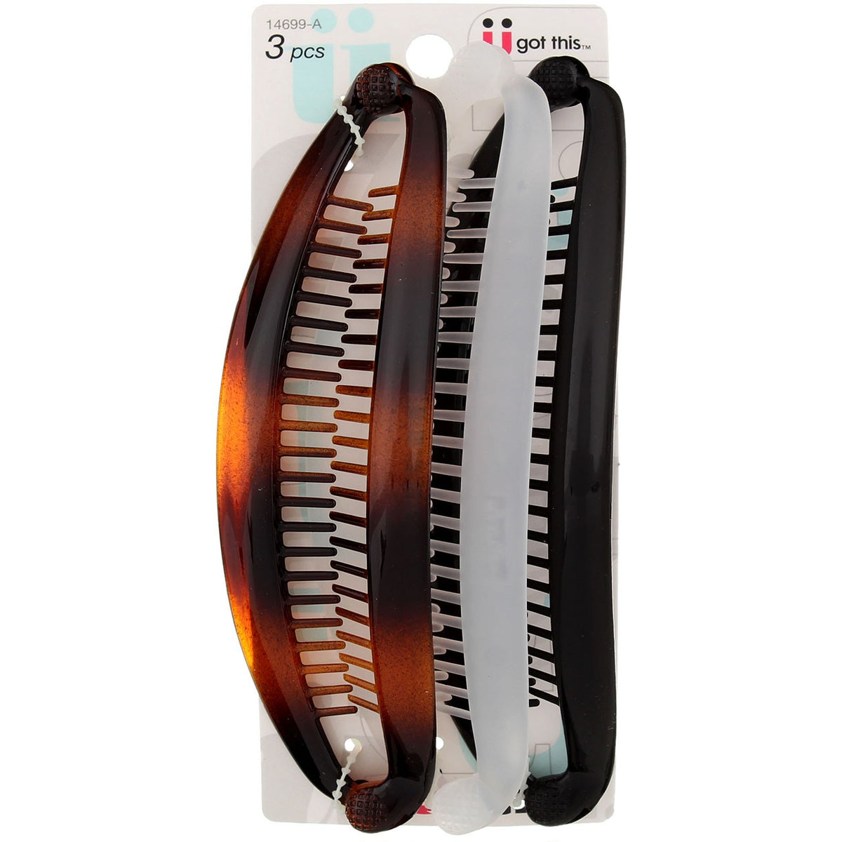 Banana Hair Clips Set - 3 Pack Effortless Hair Accessories