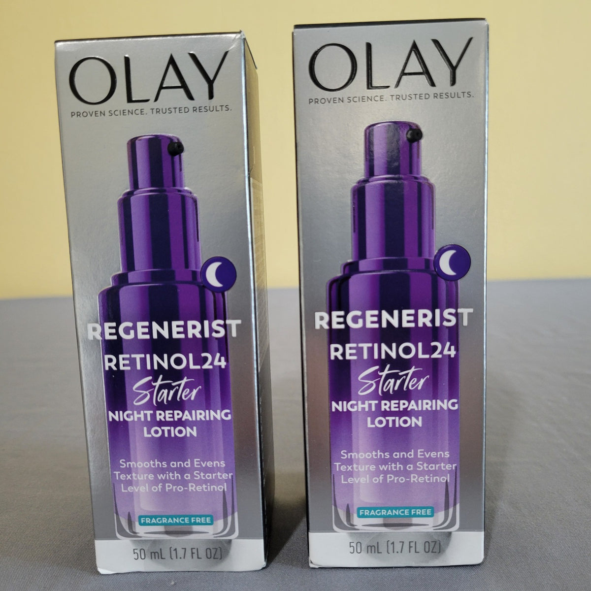 Olay Retinol24 Night Repair Lotion Fragrance-Free 2 Pack - 1.7oz Each
