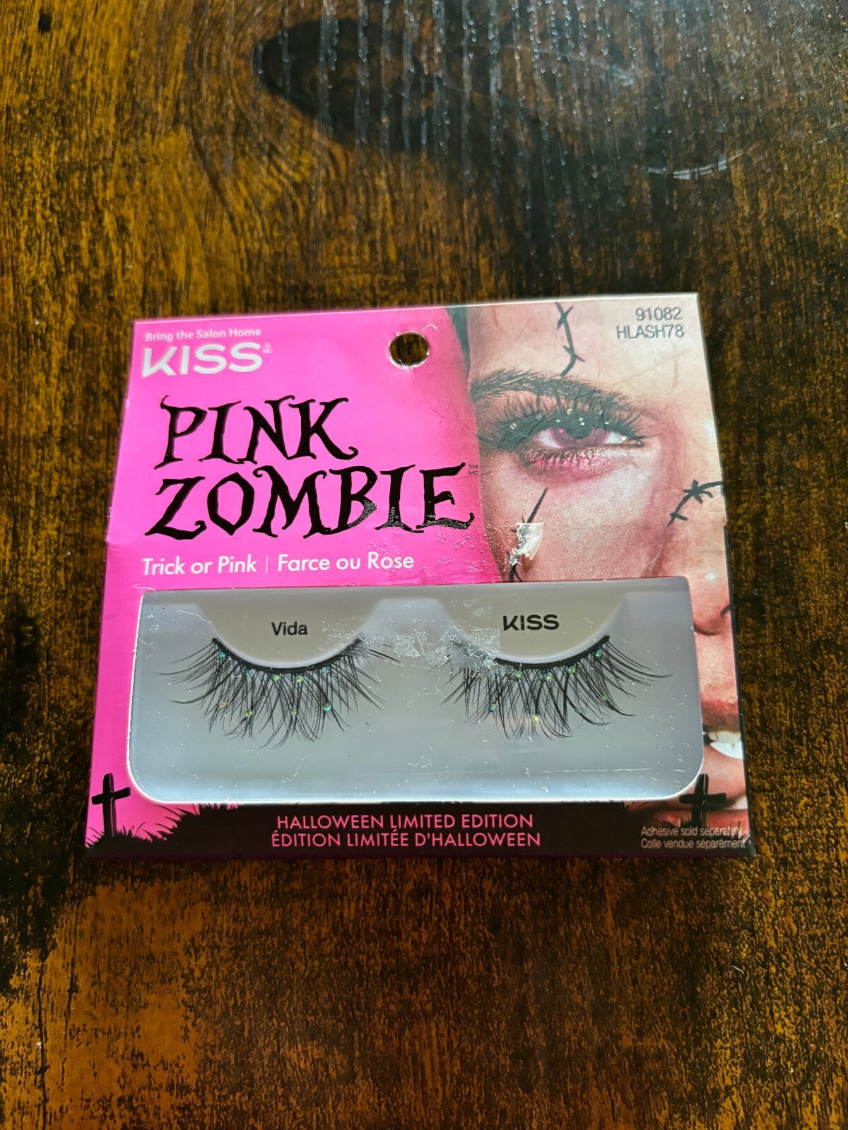 Pink Zombie Halloween False Eyelashes - Limited Edition Trick or Pink Lashes