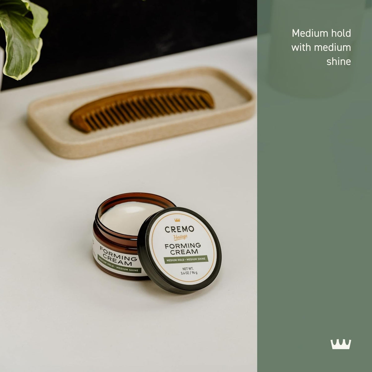 Medium Hold Hair Styling Cream for All Hair Types - 3.4 Oz Frizz Control