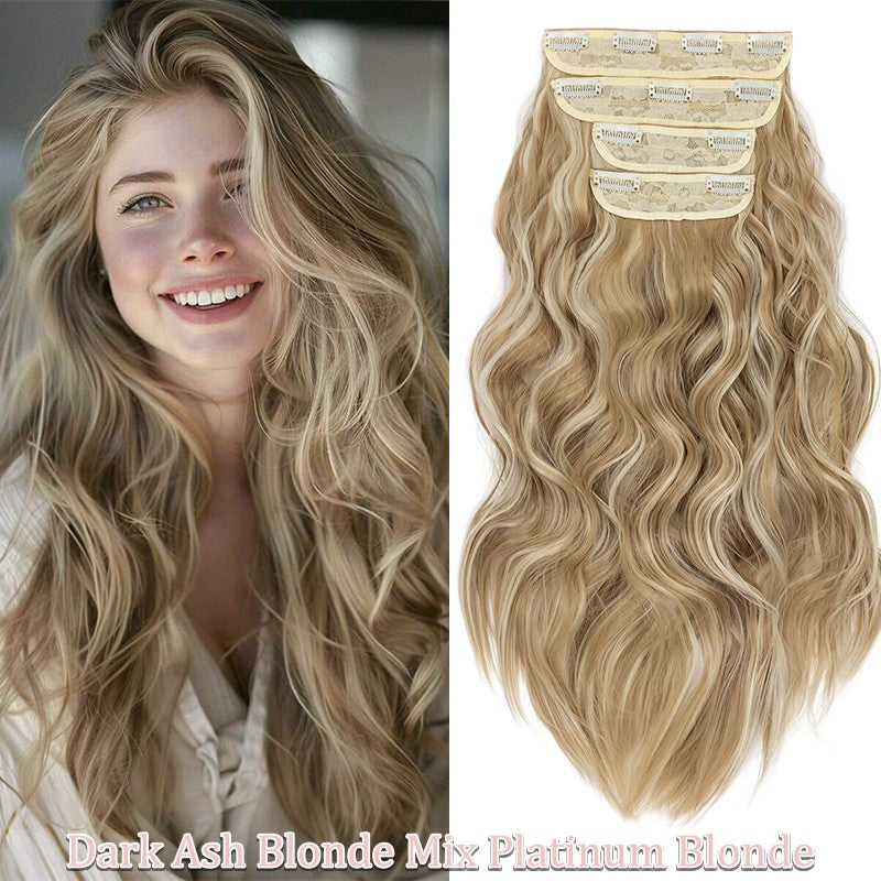 Double Weft Clip-In Human Hair Extensions Full Head - Multiple Colors & Lengths