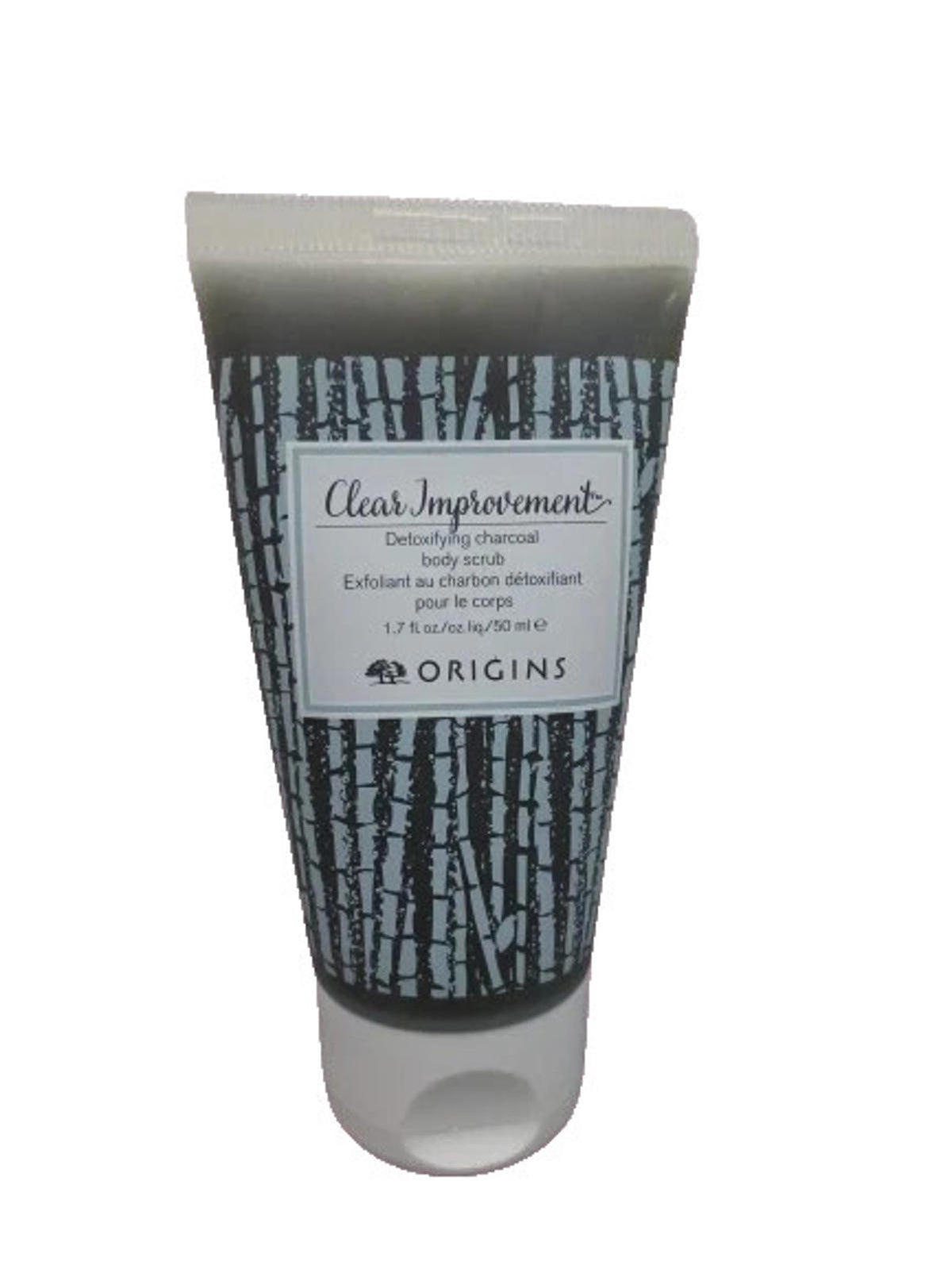 ORIGINS CLEAR IMPROVEMENT DETOXIFYING CHARCOAL BODY SCRUB 1.7 OZ 2PCS