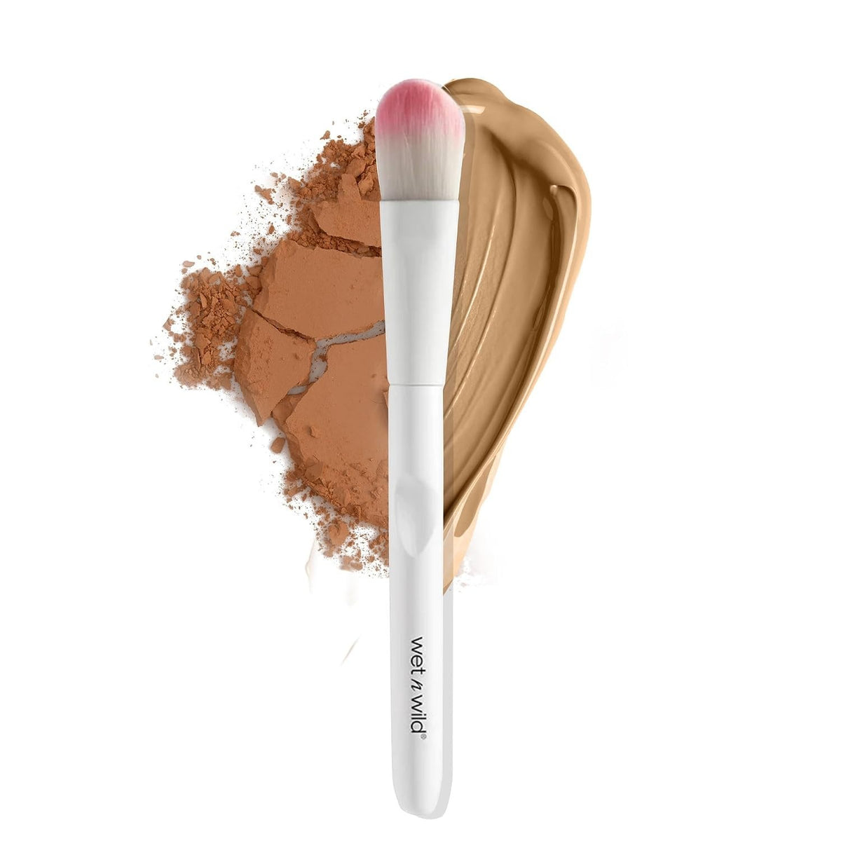 Foundation Makeup Brush - Synthetic Dense Bristles for Liquid, Cream & Powder, Ergonomic Handle
