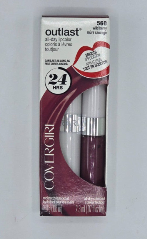 CoverGirl Outlast 24Hr All-Day Custom Reds 560 Wild Berry Lip Color