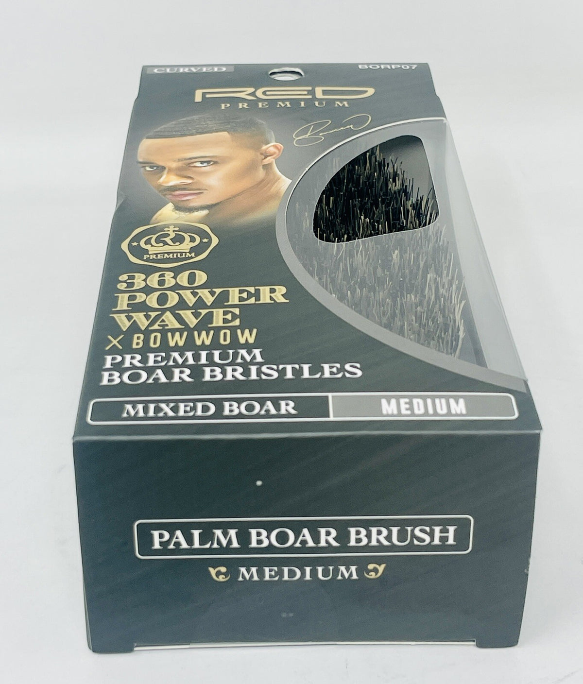 Red Luxury Curved Power Wave Brush - Natural Medium Hair Styling Tool